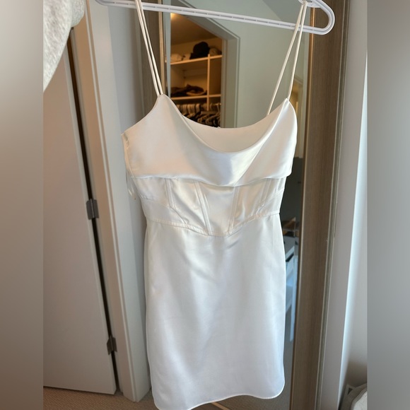 Bachelorette white mini Zara dress - Picture 1 of 3